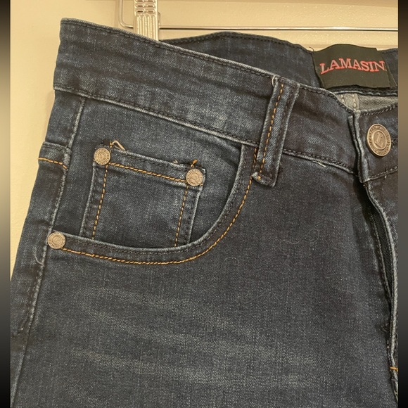 NWT Lamasini - Dark Blue Slim Jeans Size 30 X 32 - Picture 5 of 9